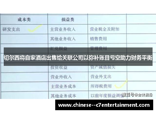 切尔西将自家酒店出售给关联公司以弥补账目亏空助力财务平衡
